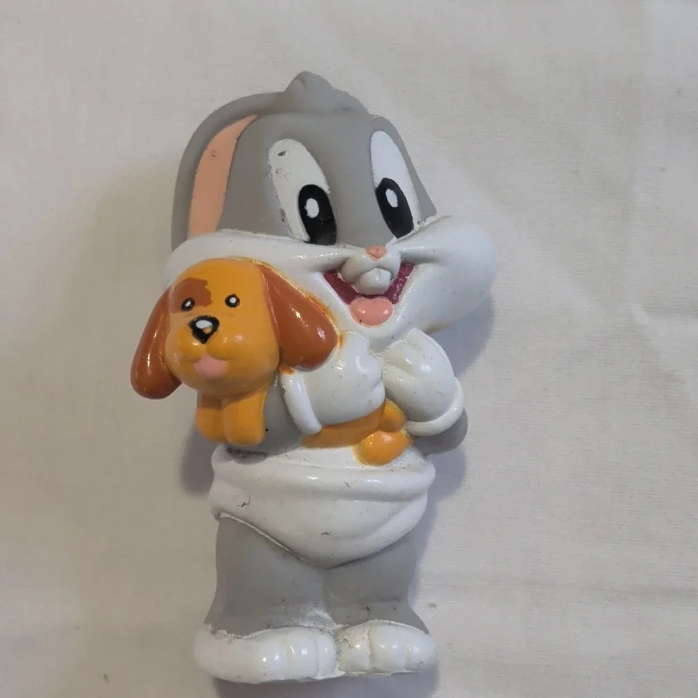 Baby Bugs Bunny & Baby Daffy Duck Figurines Looney Tunes Plastic 2pc Set